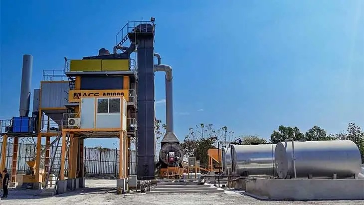 batch mix Asphalt Plant with a mixer
