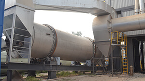 Large capacity virgin aggregate drying drum for efficient asphalt mixing and heating