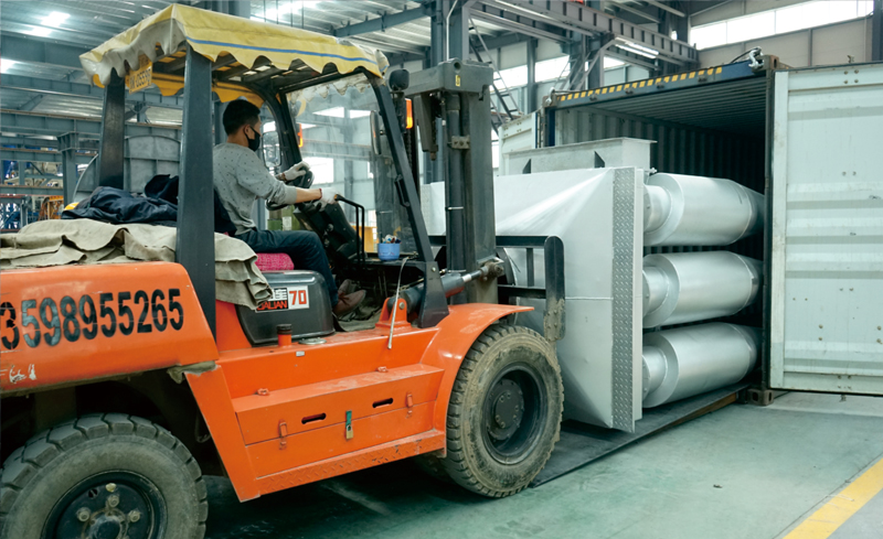 Asphalt plant shipment at Xuchang factory
