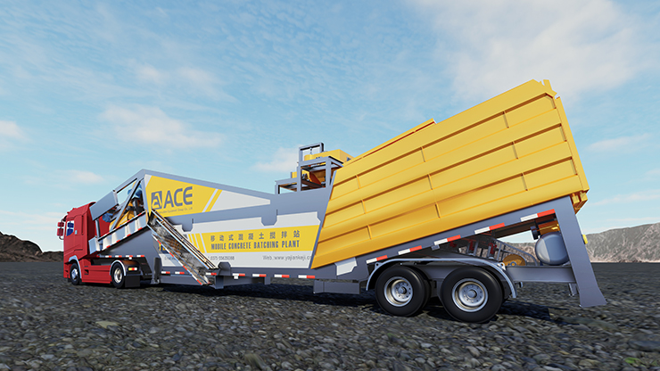 YHZS Mobile Concrete Batching Plant Manufacturer