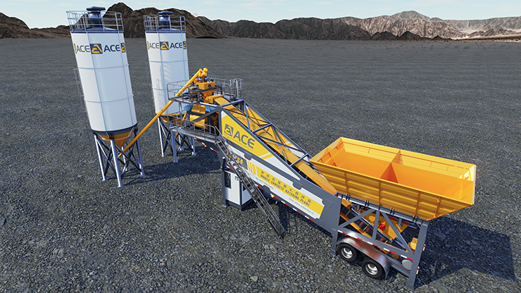 YHZS Mobile Concrete Batching Plant Supplier