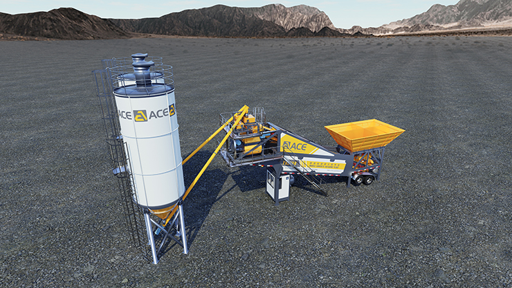 Best-quality YHZS Mobile Concrete Batching Plant