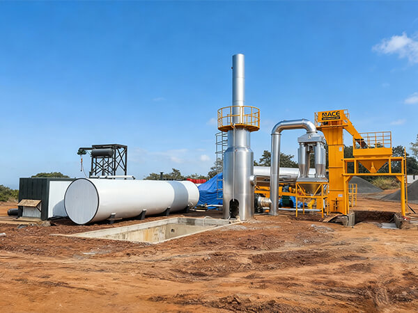 80t/h drum mixing asphalt plant DAP80 for sale 
