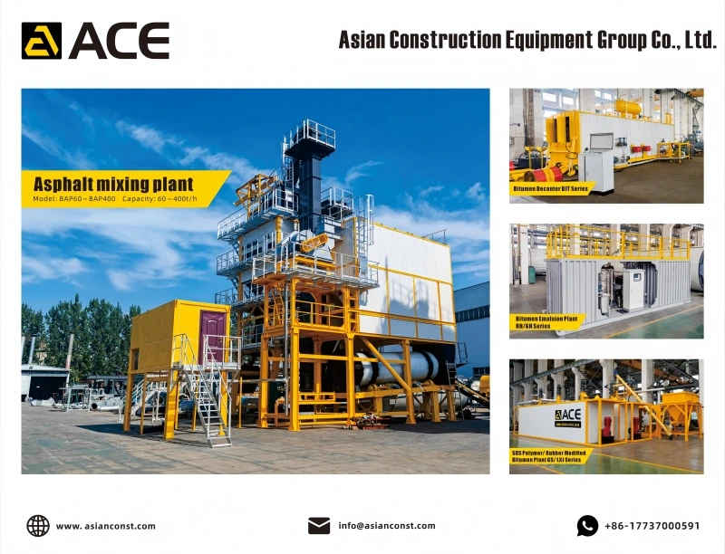 IAP Series Mobile Asphalt Plant in operation