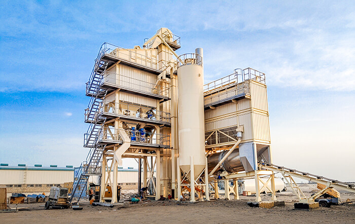 ALB1500 advanced asphalt batching plant 120t/h operating in Yemen