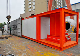 Modular containerized structure of BAP series asphalt mixing plant