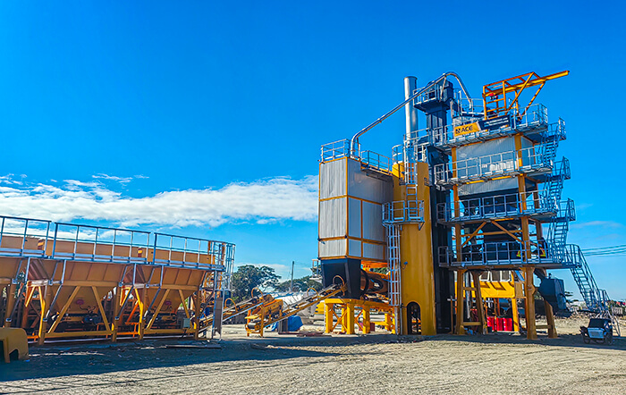 BAP80 asphalt batch mix plant with 80t/h capacity in Philippines