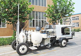 High capacity double room paint tank and glass beads tank for continuous road marking