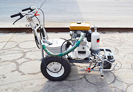 Reliable Robin petrol engine driving system for hand-push cold paint airless road marking machine