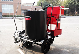 Perfect linearity and neat road marking lines created by manual thermoplastic screeding machine