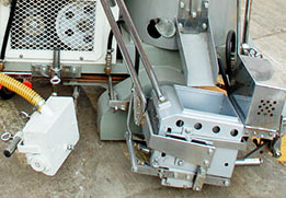 High temperature resistant and anti-deformation hopper for thermoplastic vibration marking machine