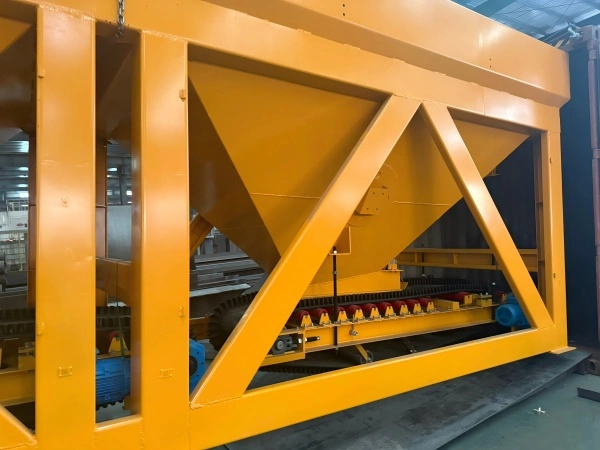 Mobile asphalt drum mix plant loading process