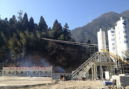 Vibration mix concrete plant for YA-KANG highway road project