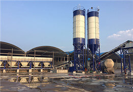 Full automatic concrete mixing plant stationed in Shandong Province