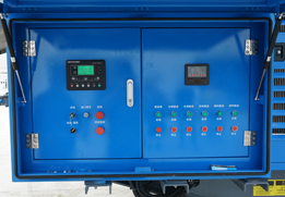 PLC control system on electric impact crusher plant