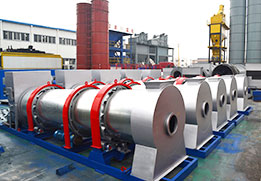 drying and mixing drym for continuous asphalt plant