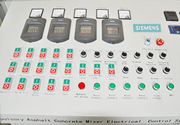operation panel for drum mix asphalt plant