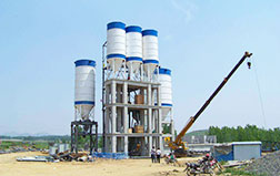 60t/h industrial dry mortar mixing station with tower structure