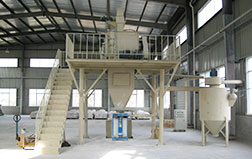 15t/h flat type dry mix mortar workshop layout