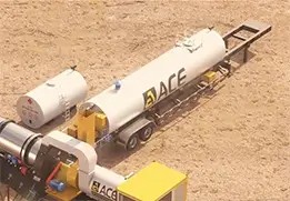 Bitumen tank with automatic thermostatic controls and level indicators