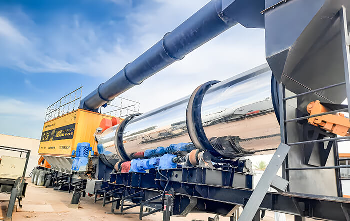 IAP140 super mobile asphalt mixing plant 140t/h in Algeria