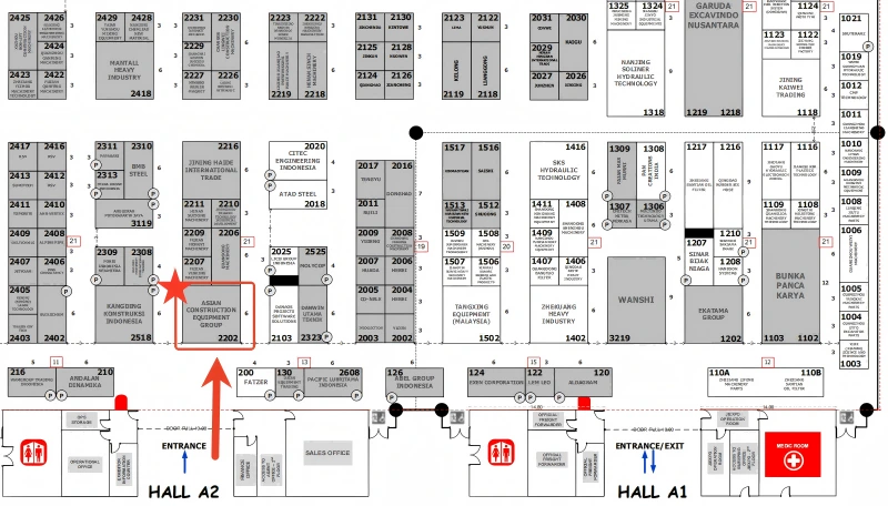 Construction Indonesia 2025 Booth Layout