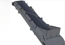 Optional rear tail belt conveyor for pre-screened material