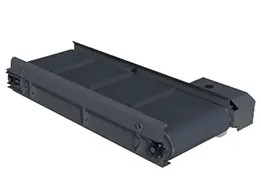 Self-unloading iron separator for removing metallic waste