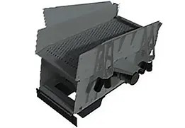 Pre-screening machine for removing fine materials and mud