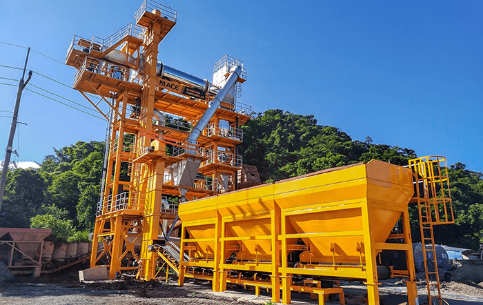 RAP60 recycled asphalt pavement plant 60t/h working in Thailand