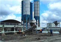 Wet mix macadam plant for highway base layer construction