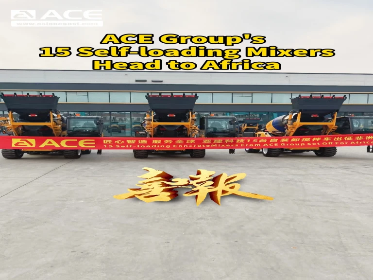 15 ACE Group Self-Loading Mixers Shipped to Africa