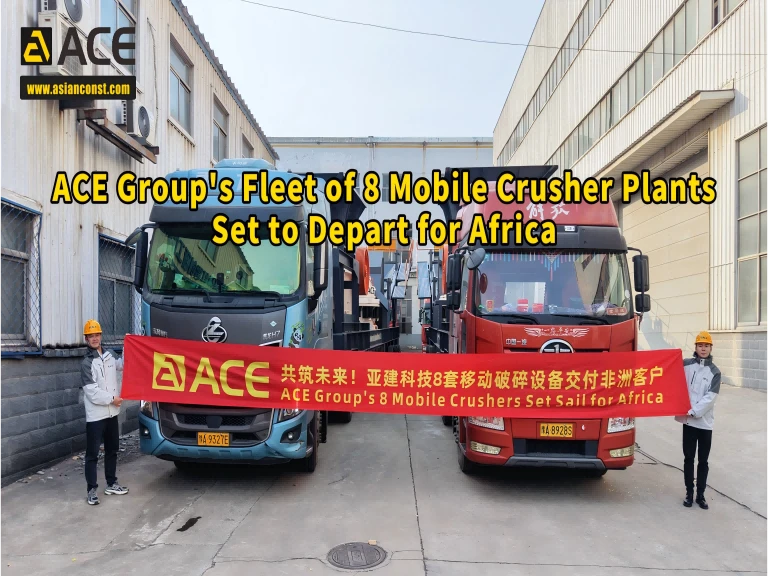 Fleet of 8 Tyre-Mounted Mobile Crusher Plants Set to Depart for Africa