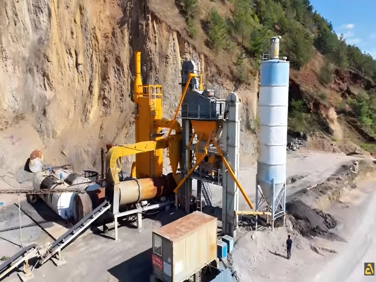 Aerial view showcase! 100t/h Used Asphalt Mixing Plant