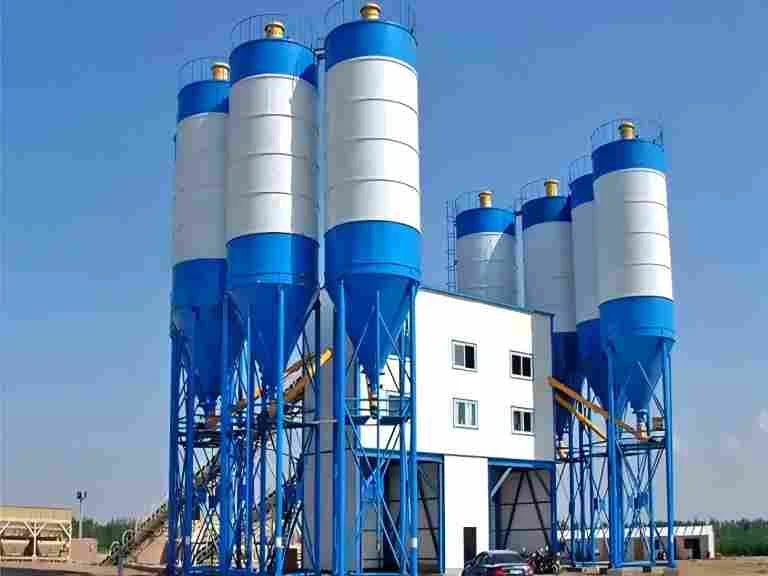 HZS120 Concrete Batching Plant Shipped to Algeria
