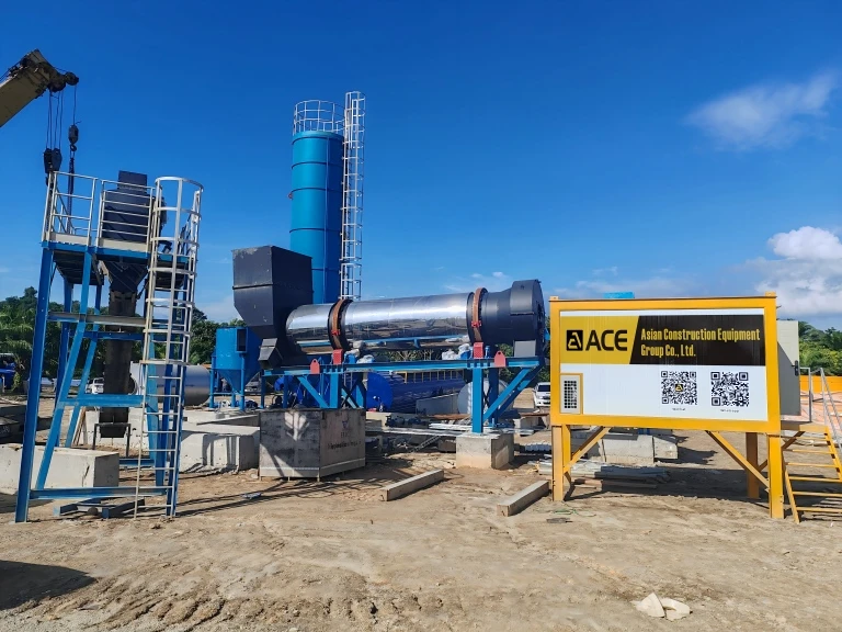 DAP100 Continuous Drum Mix Asphalt Plant in Malaysia