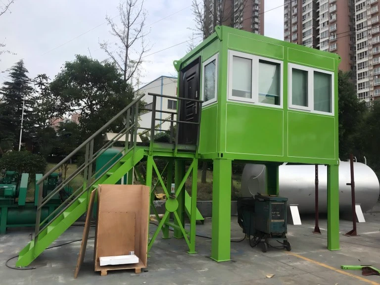 DAP60 Continuous Drum Asphalt Plant Undergoing Trial Assembly