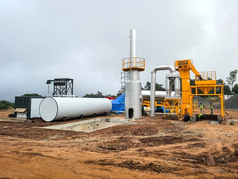 Drum Mix Asphalt Plant DAP60 Officially Operational in Malawi