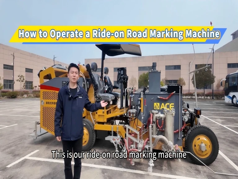 How to Operate a Ride-on Road Marking Machine？