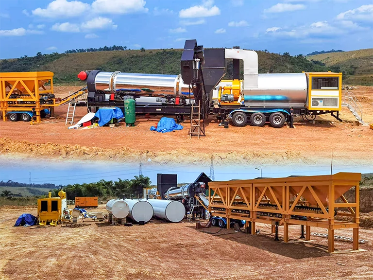 IAP120 Super Mobile Asphalt Plant Successfully Put into Operation