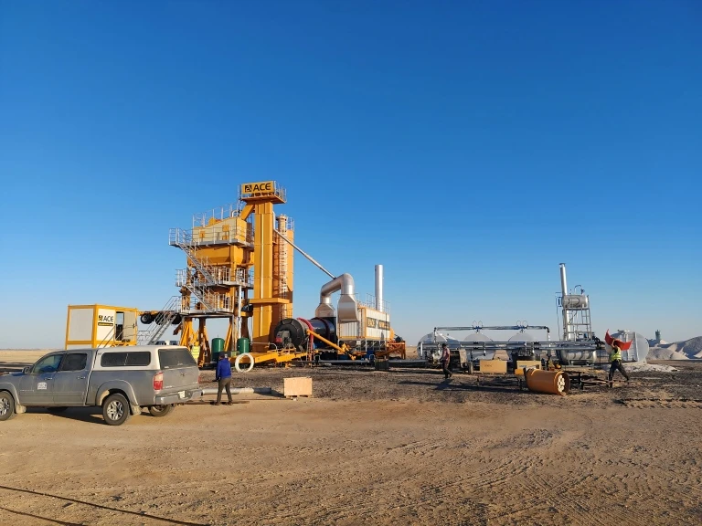 Mobile Asphalt Plant MAP120 – Libya Installation Site Video