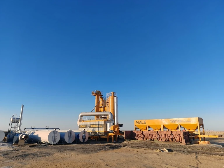 YLB1500 Mobile Asphalt Plant Successfully Installed in Libya