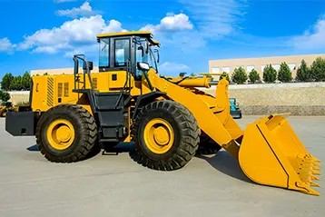 Heavy duty wheel loader for material handling
